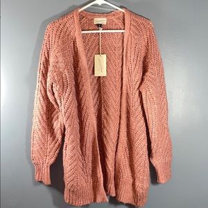 Universal Thread Pink Chunky Knit Cardigan